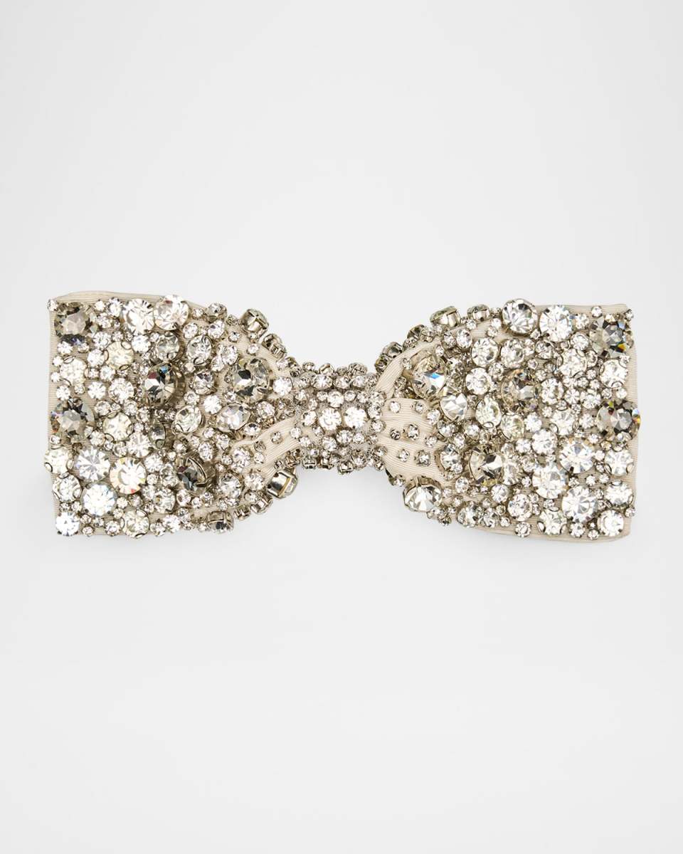 Hannah Silk Bow W/ Crystals